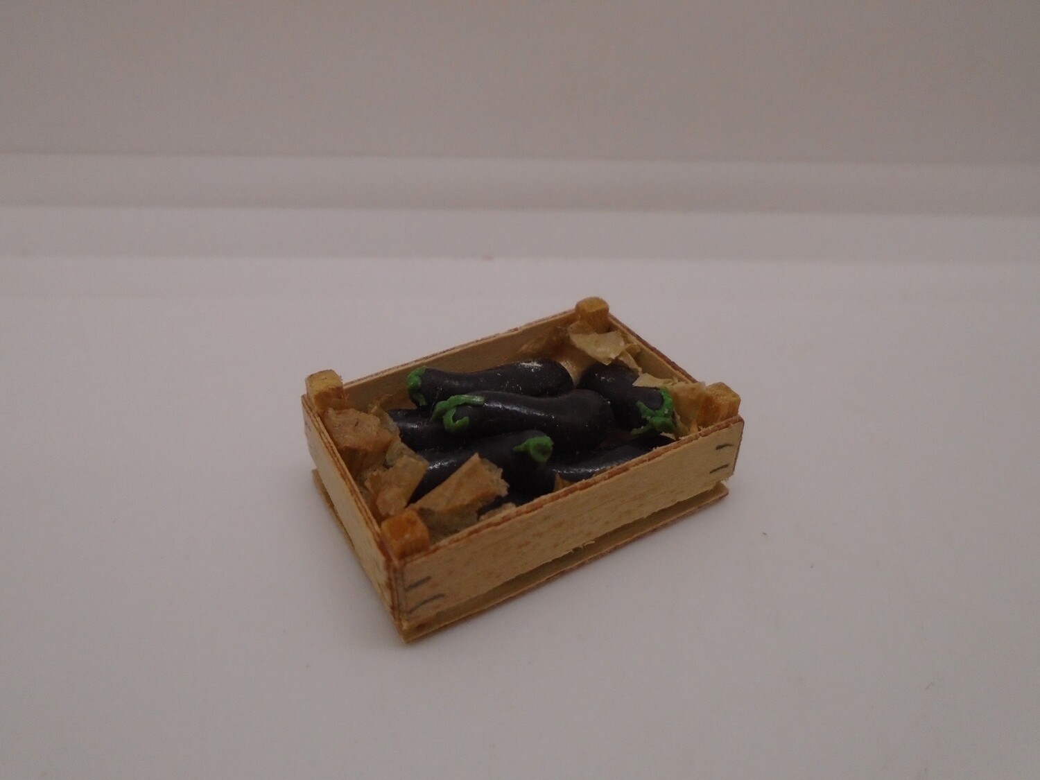 CRATE OF AUBERGINES
