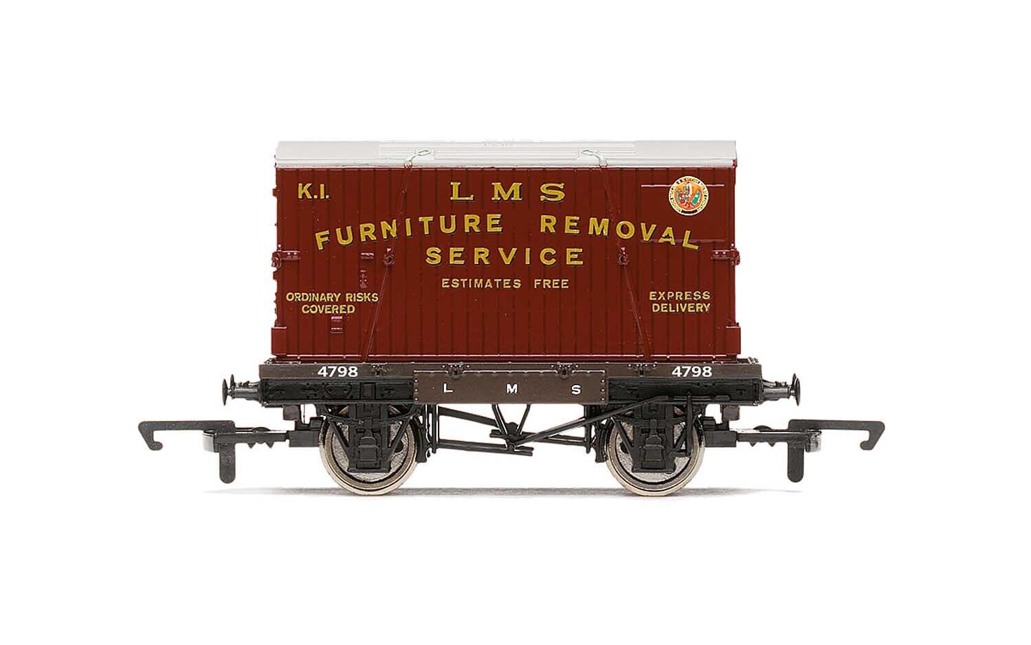 Hornby R60072 LMS, Conflat A, Furniture Removal - Era 3