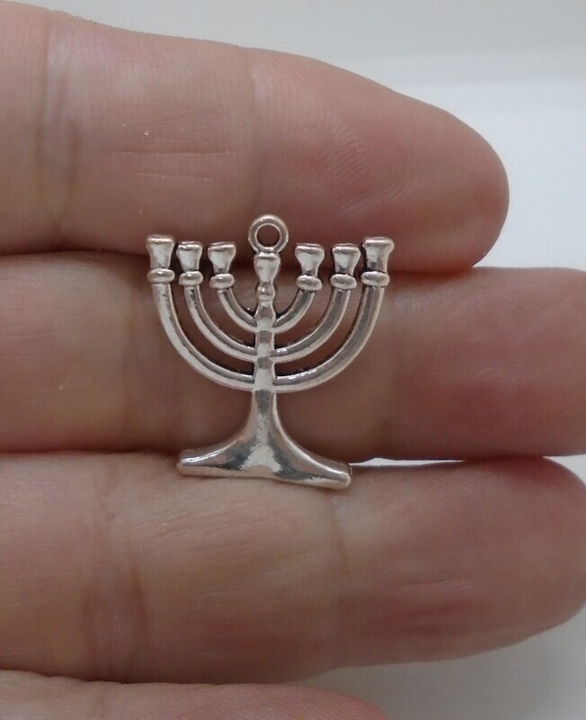 SILVER COLOUR MENORAH