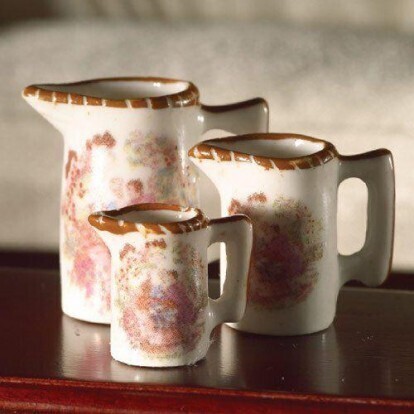 Pictorial Design Jugs - 3 Pieces
