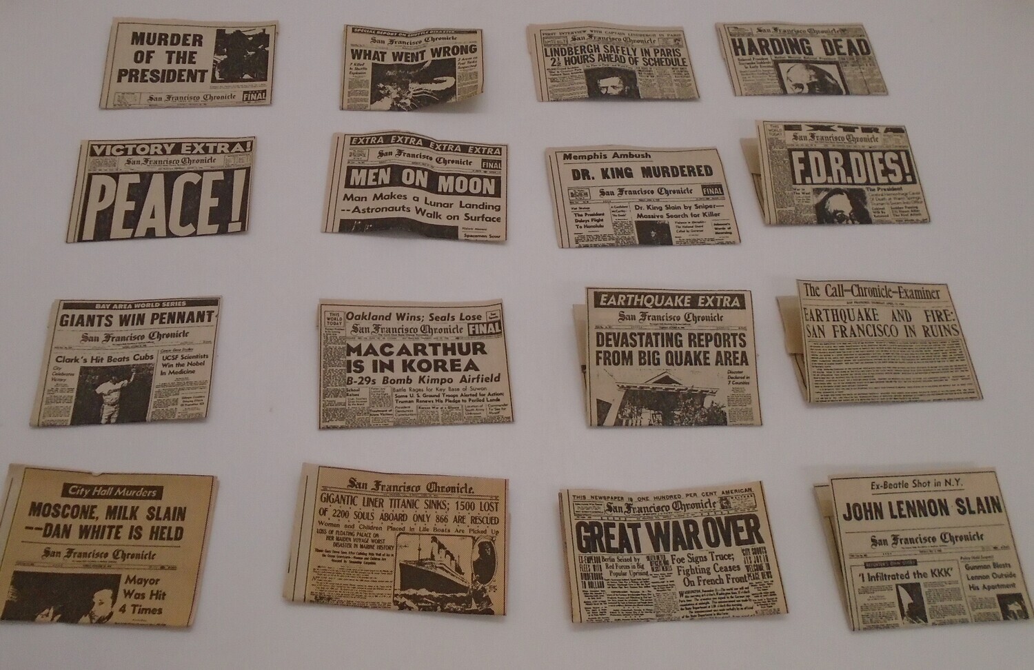 HISTORICAL HEADLINE NEWSPAPER