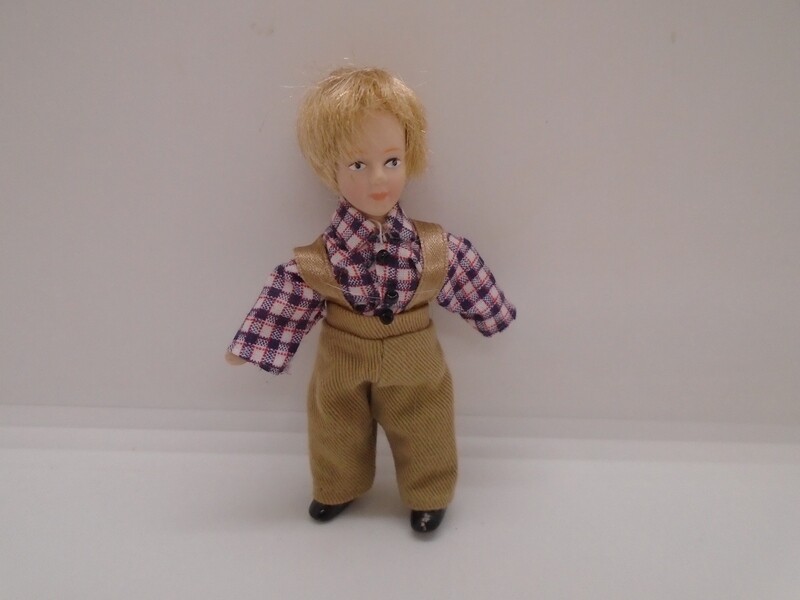 BOY IN CHECK SHIRT