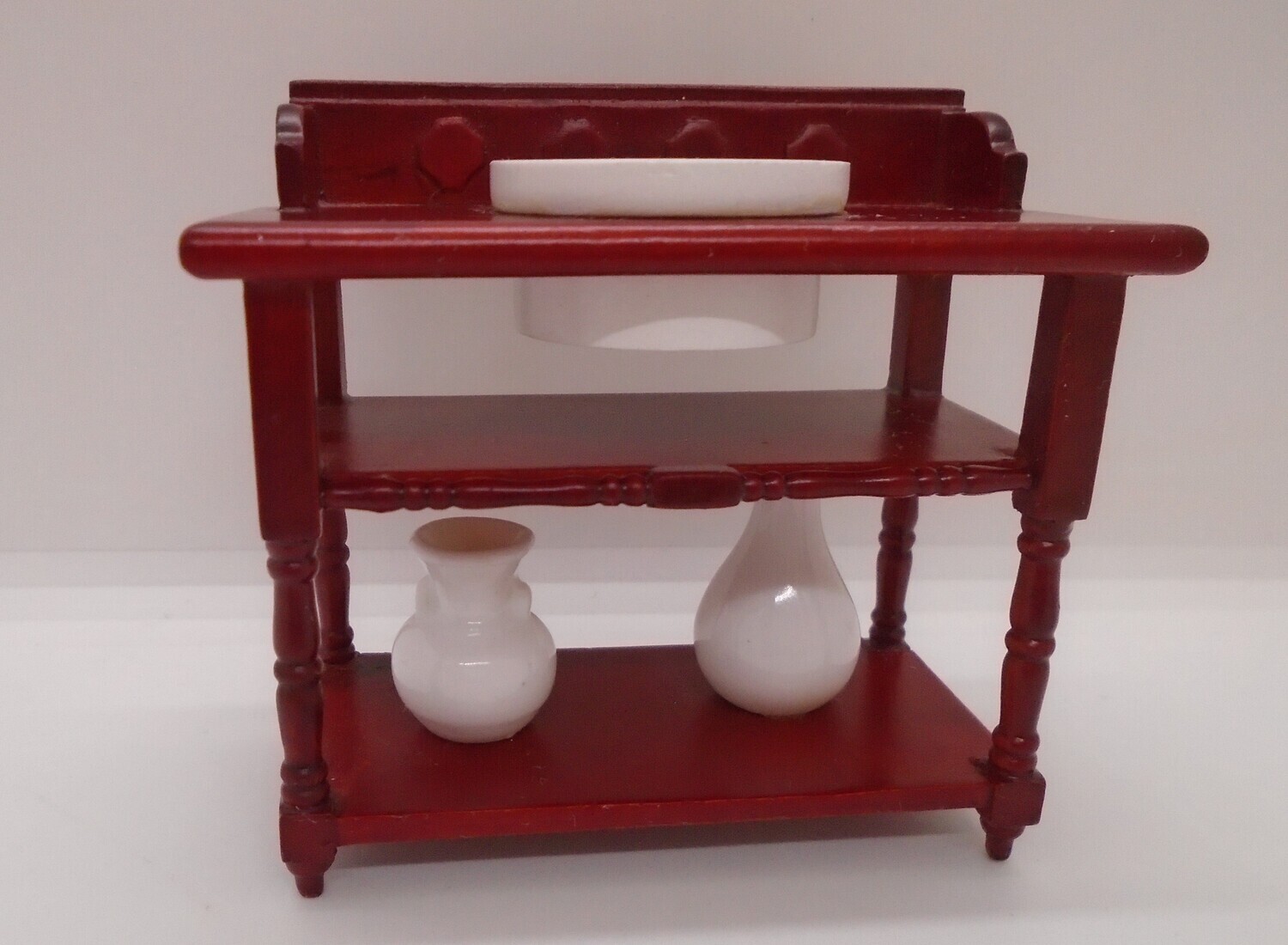 WASH STAND WITH JUG AND VASE