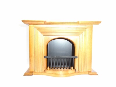 WOODEN FIREPLACE
