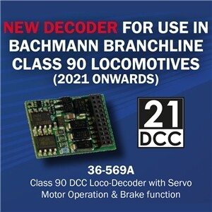 Bachmann 36-569A Class 90 DCC Loco-Decoder with Servo Motor Operation & Brake function