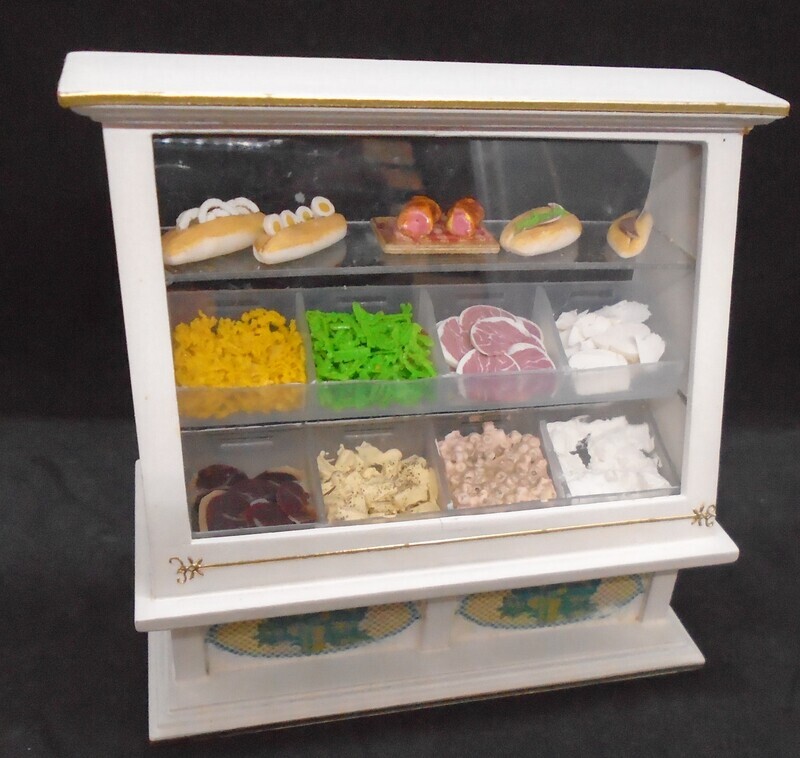 DRESSED SHOP DELI COUNTER DISPLAY CABINET