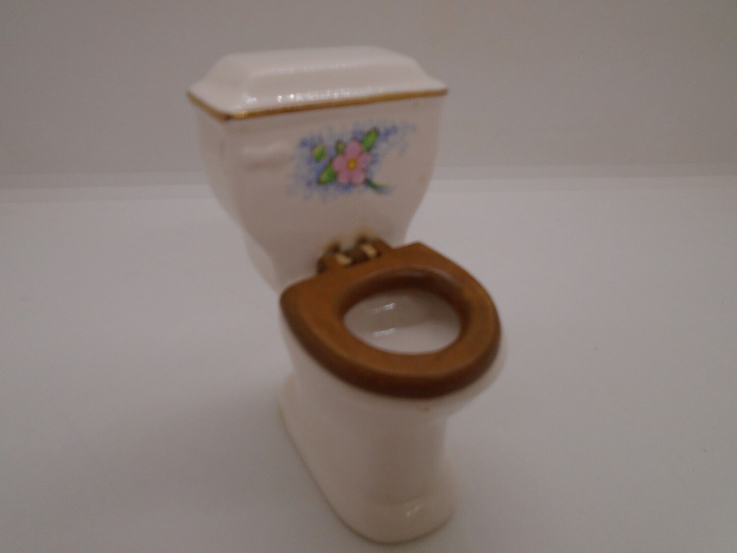 CHINA TOILET WITH FLORAL MOTIF