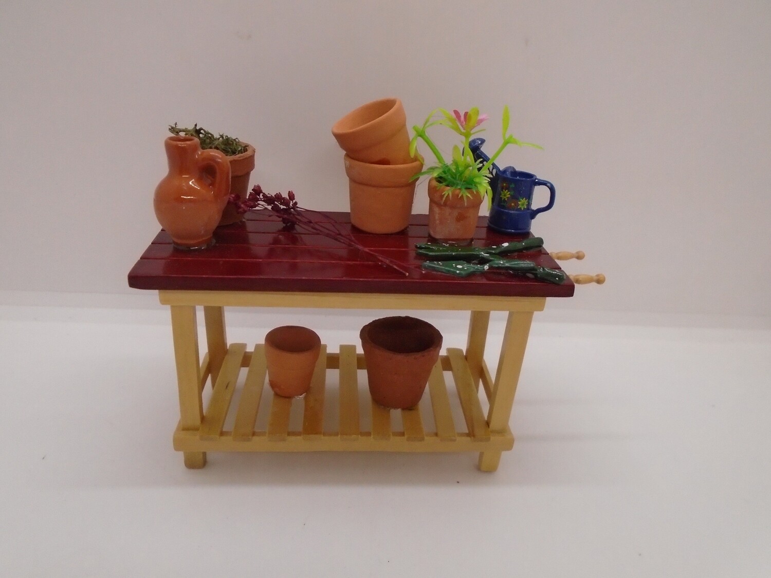 DRESSED POTTING SHED TABLE