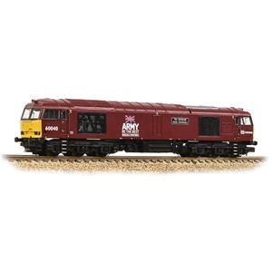 Graham Farish 371-361 Class 60 60040 'The Territorial Army Centenary' DB Schenker/Army Red