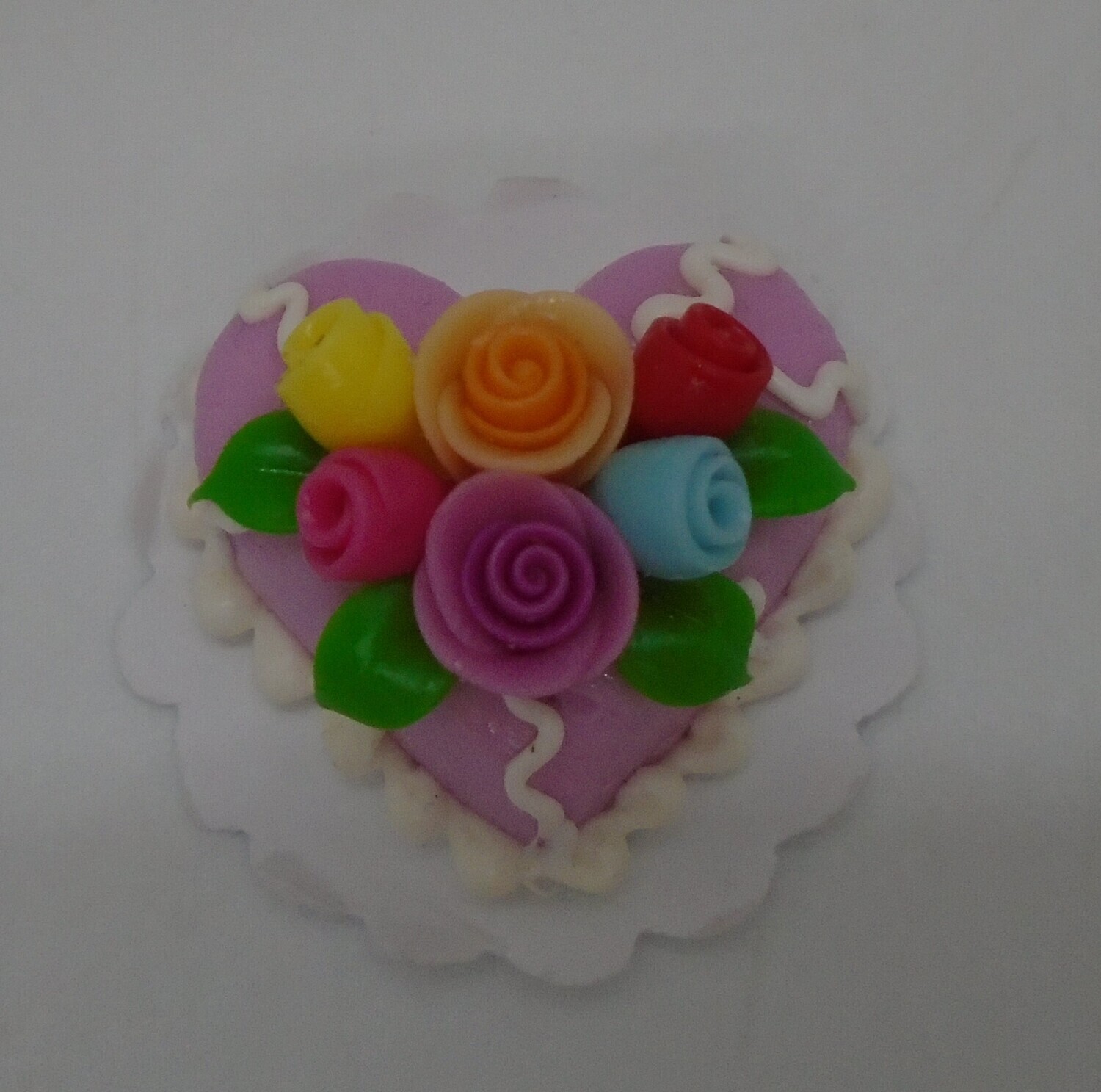 HEART SHAPE PINK CAKE