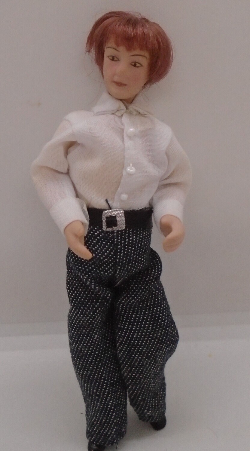 MAN IN WHITE SHIRT AND JEANS