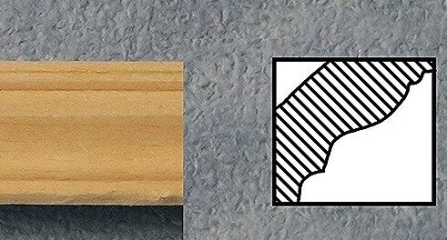 Cornice 600 x 5 x 14mm