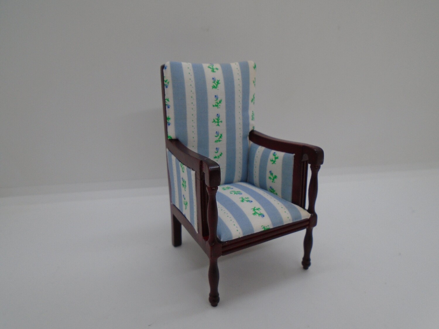 BLUE SHERATON CHAIR