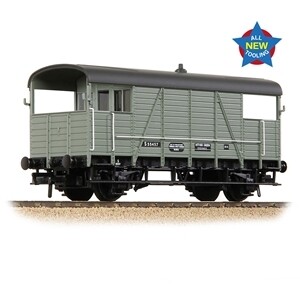 Bachmann 38-917 SE&CR 25T 'Dance Hall' Brake Van BR Grey (Early)