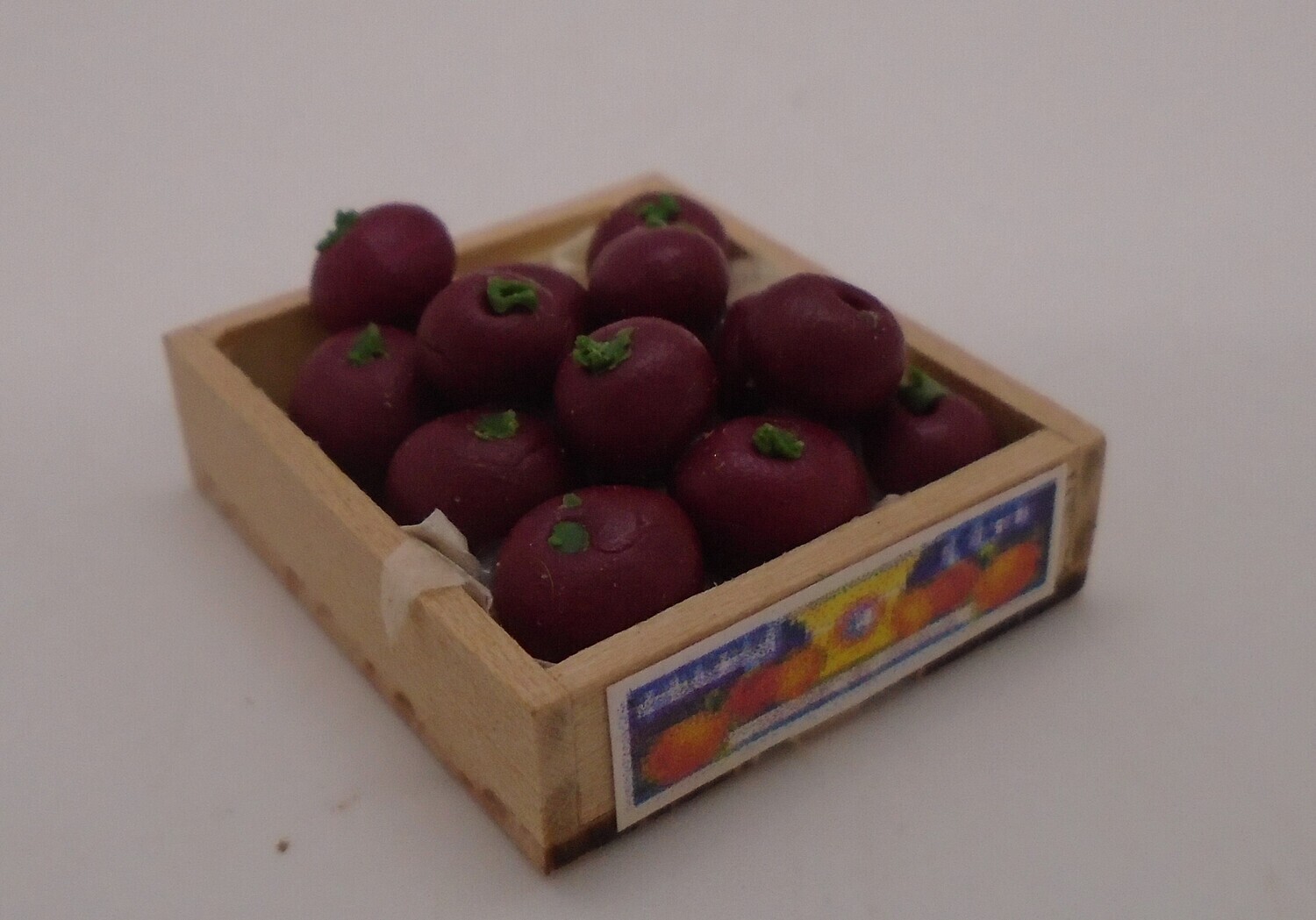 BOX OF RED APPLES
