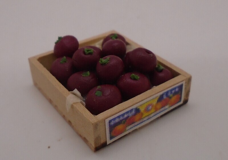 BOX OF RED APPLES