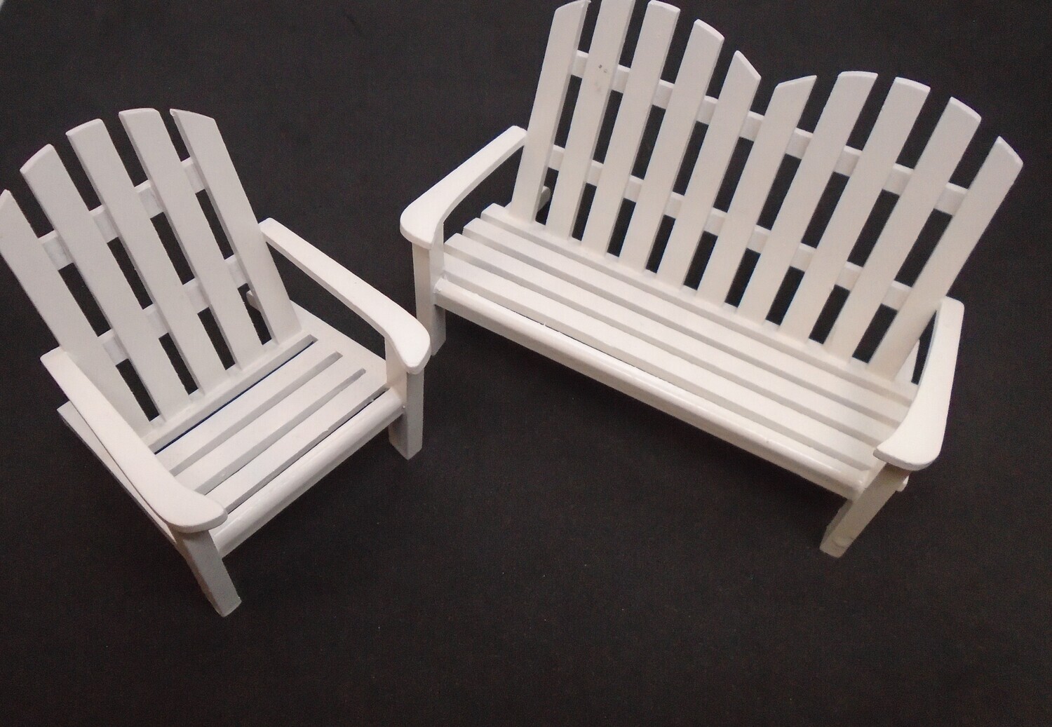 2 PC WHITE NEW ENGLAND STYLE GARDEN SET