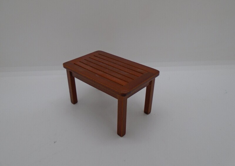 Garden Table wood slatted brown