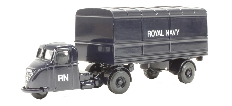 Oxford Diecast 76RAB010 Scammell Scarab Van Trailer Royal Navy