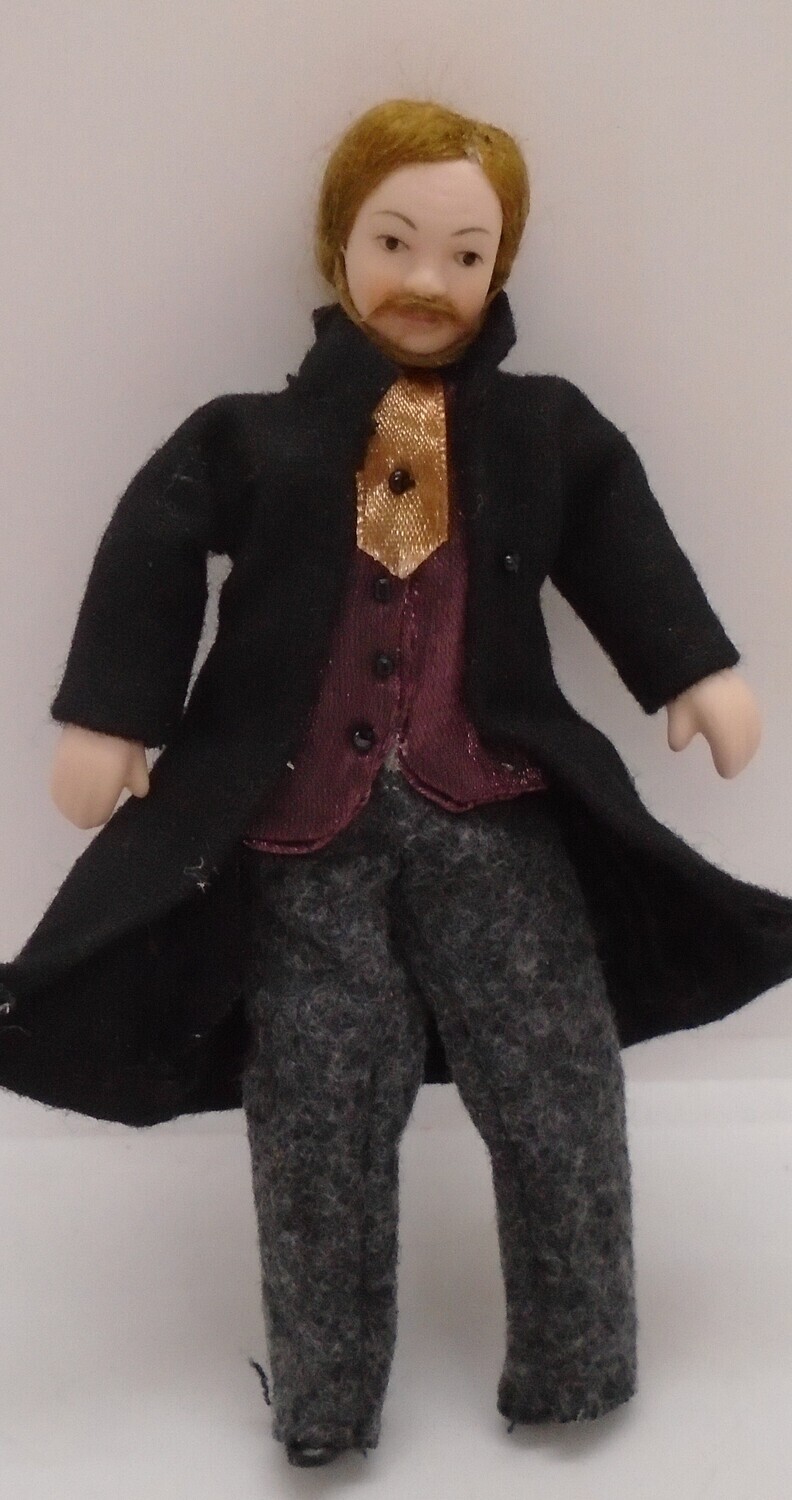 MAN WITH MAROON WAIST COAT