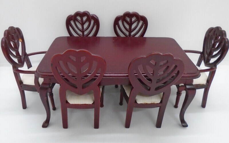 DINING TABLE AND 6 CHAIRS