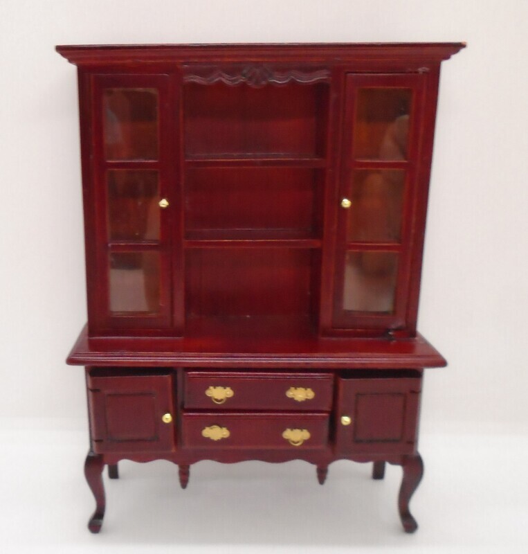 MAHOGANY DISPLAY CABINET