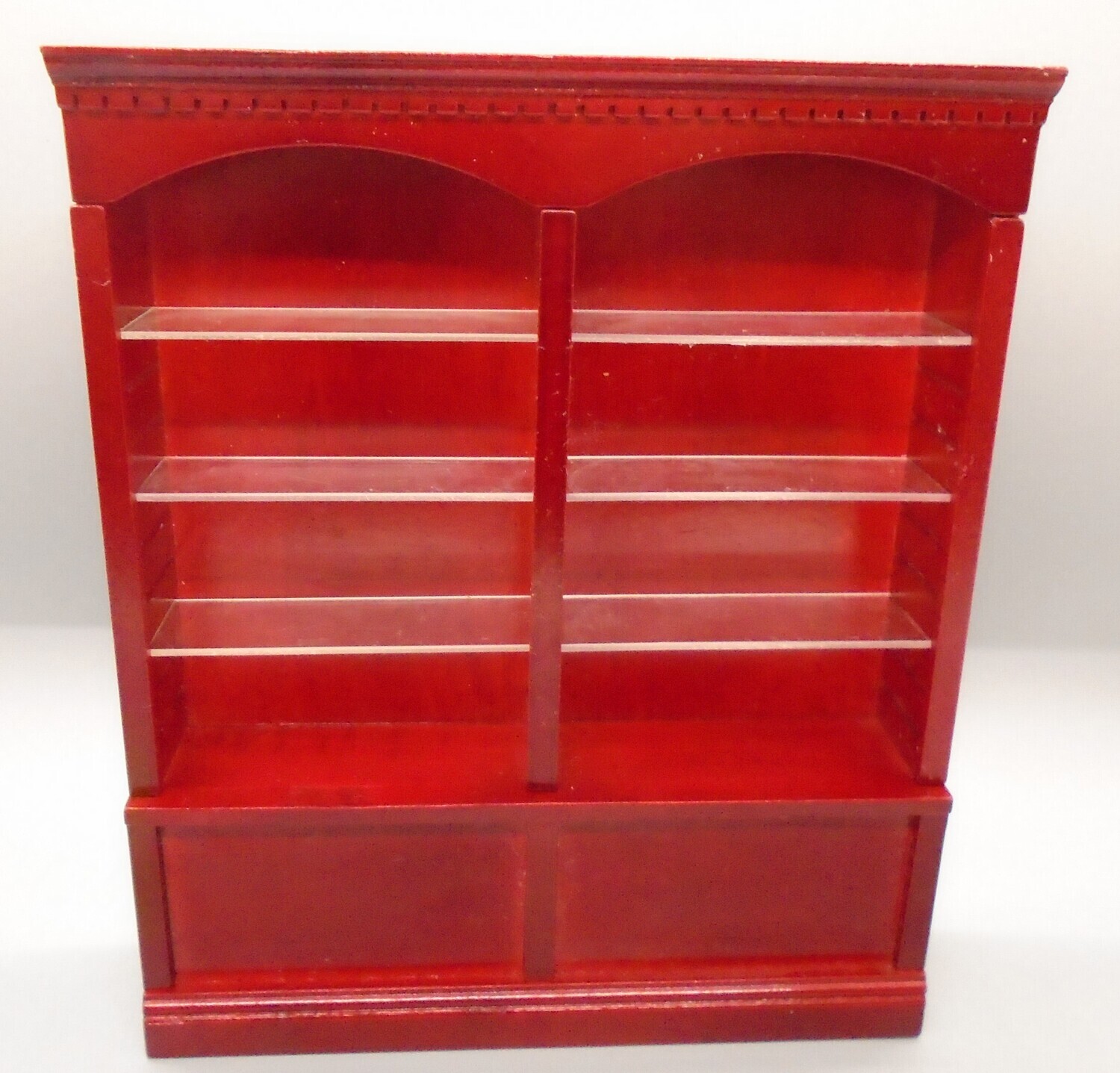 MAHOGANY DELUXE DOUBLE SHELVING UNIT