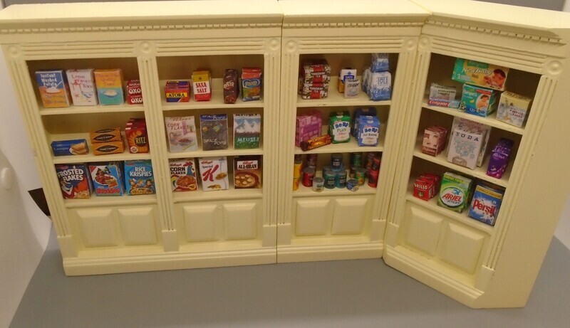 COMPLETE DRESSED GROCERY SHOP SHELVES