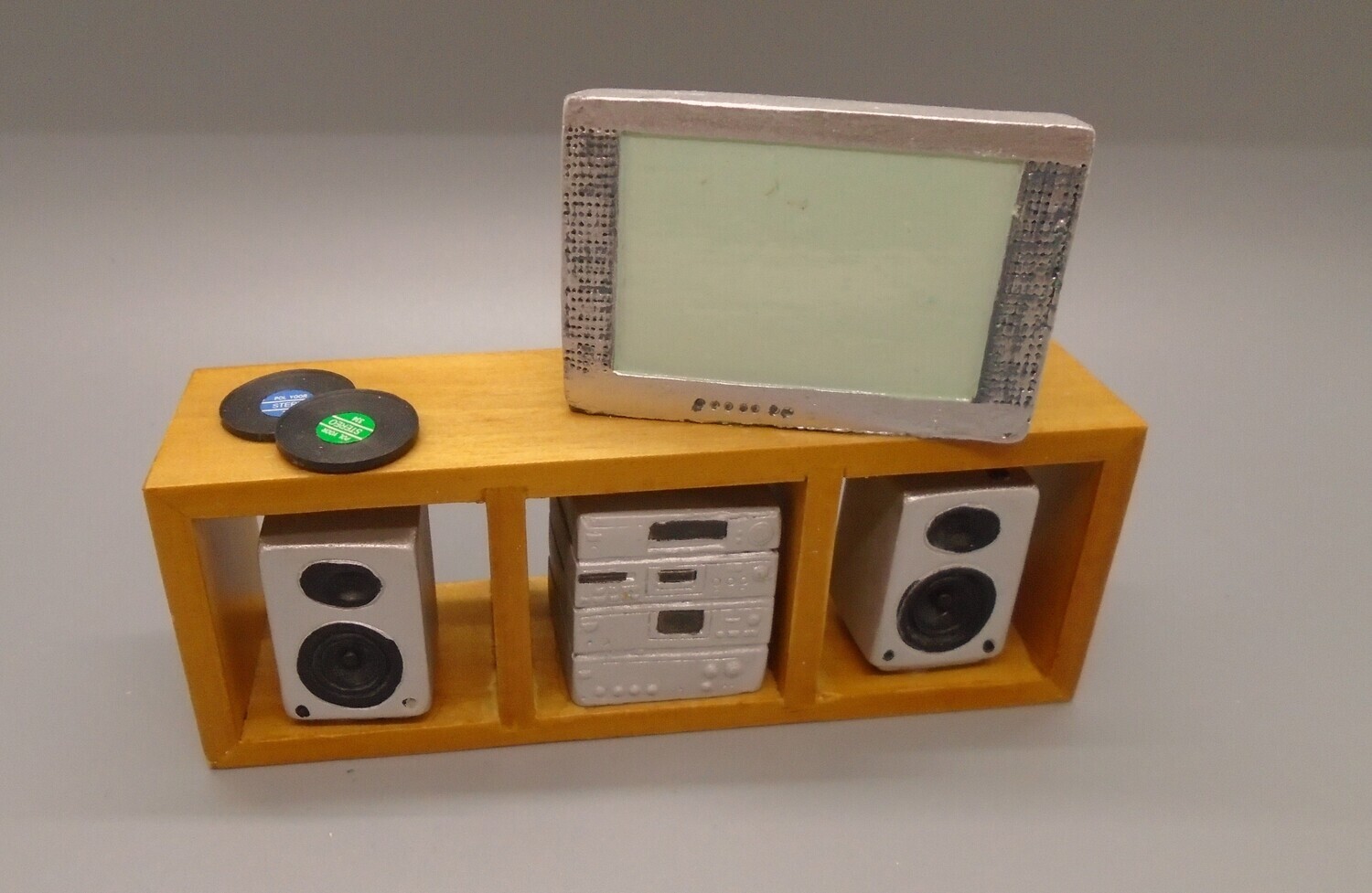 DRESSED TV AND MUSIC STAND