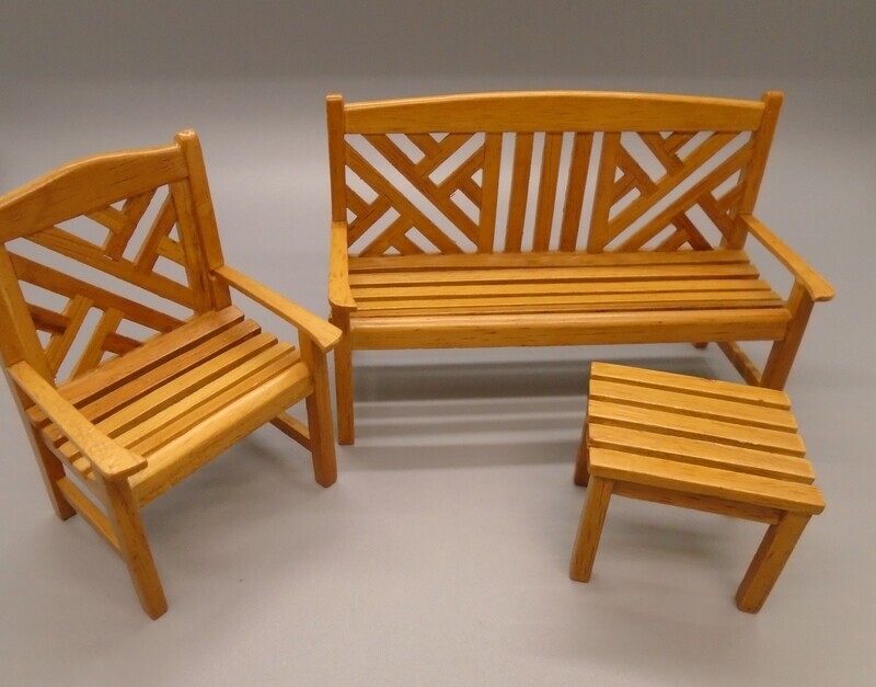 3 PC GARDEN FURNITURE SET