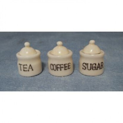 Glazed Tea, Coffee and Sugar Set