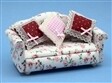 FLORAL SOFA WITH 3 CUSHIONS
