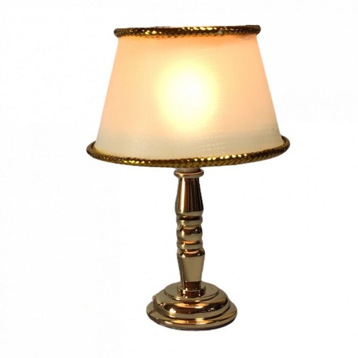 Table Lamp with White Shade
