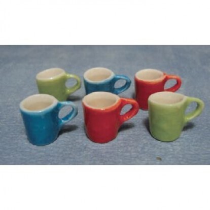 SET OF 6 MODERN MUGS