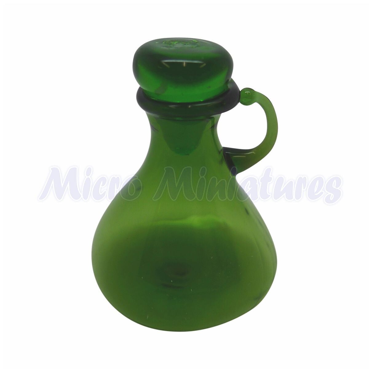 GREEN GLASS CARAFE