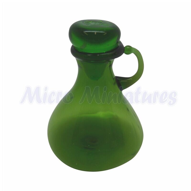 GREEN GLASS CARAFE