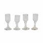 4 REAL  GLASS WINE GLASSES