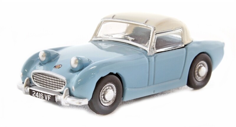 Oxford Diecast 76AHF002 Iris Blue Austin Healey Frogeye Sprite