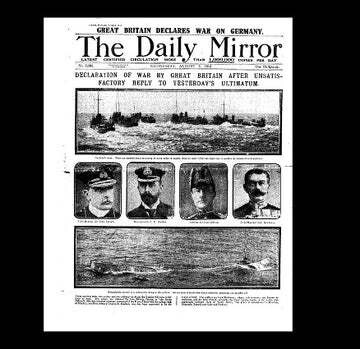 Daily Mirror - Britain declares war - 5th August 1914