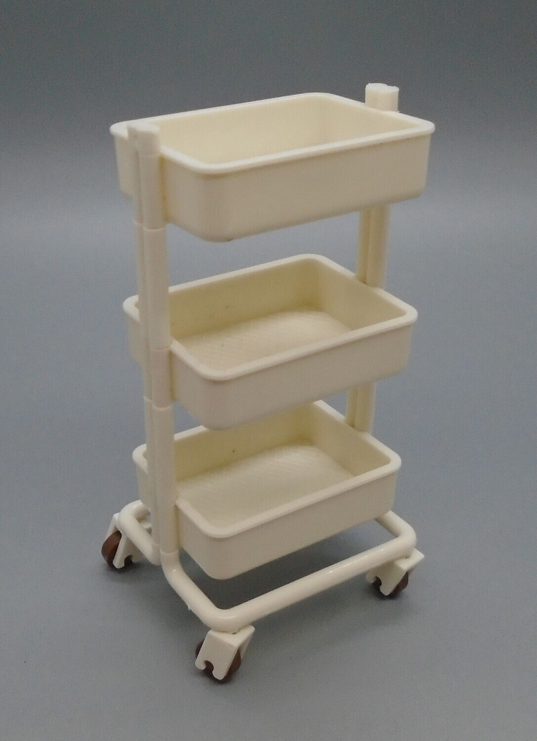 MODERN CREAM STORAGE TROLLEY