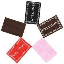 BLACK WELCOME MAT
