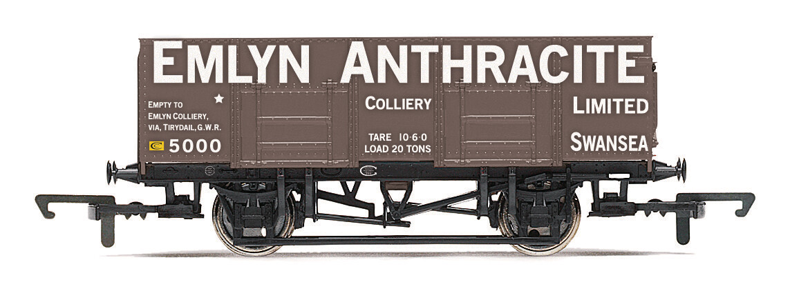 Hornby R60111 21T Coal Wagon, Emlyn Anthracite - Era 3