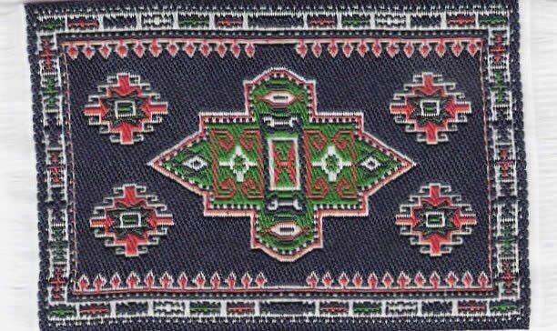 SMALL BLUE WOVEN RUG