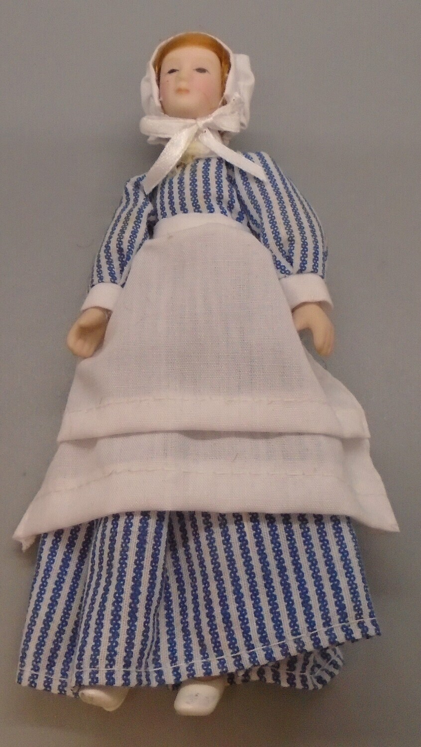 MAID IN NAVY AND WHITE STRIPE