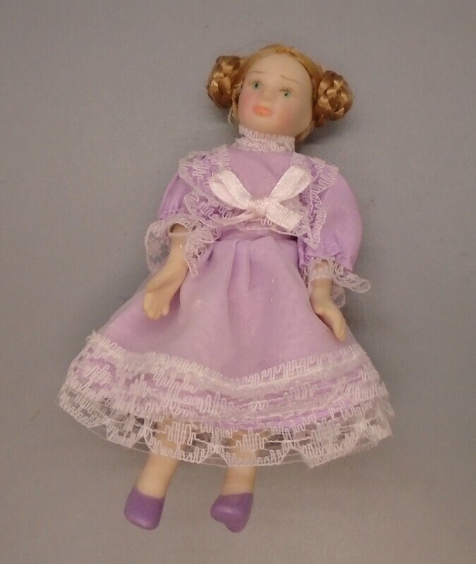 GIRL IN LILAC WITH PLAIT BUNS
