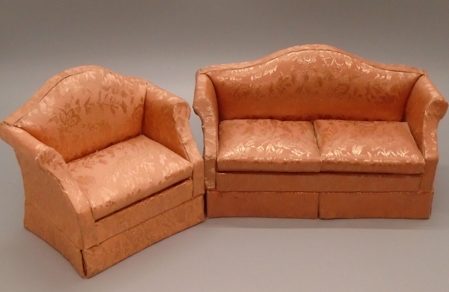 PEACH SILKY SOFA SET