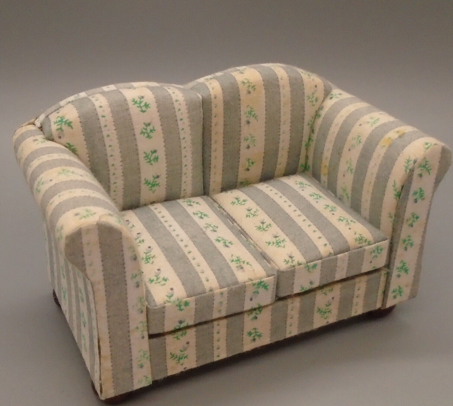PRE-LOVED REGENCY STRIPE 2 SEAT SOFA