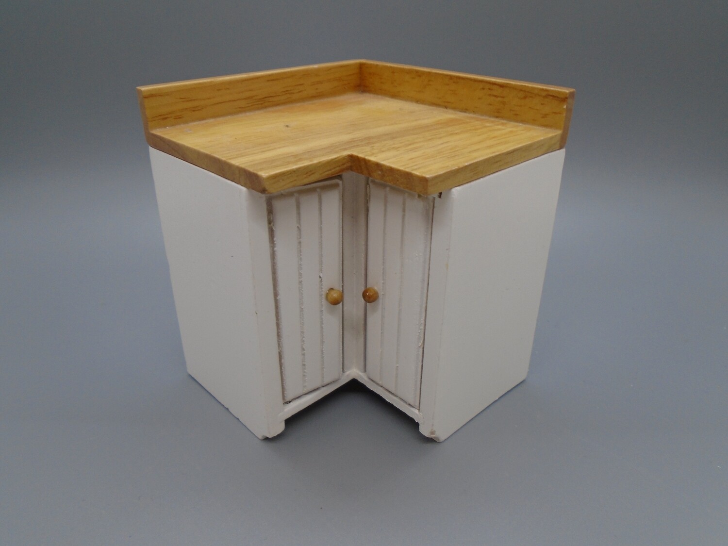WHITE AND PINE KITCHEN CORNER UNIT