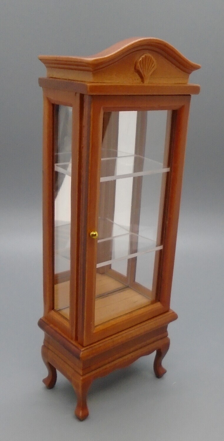 DISPLAY CABINET WITH GLASS STYLE SHELVES