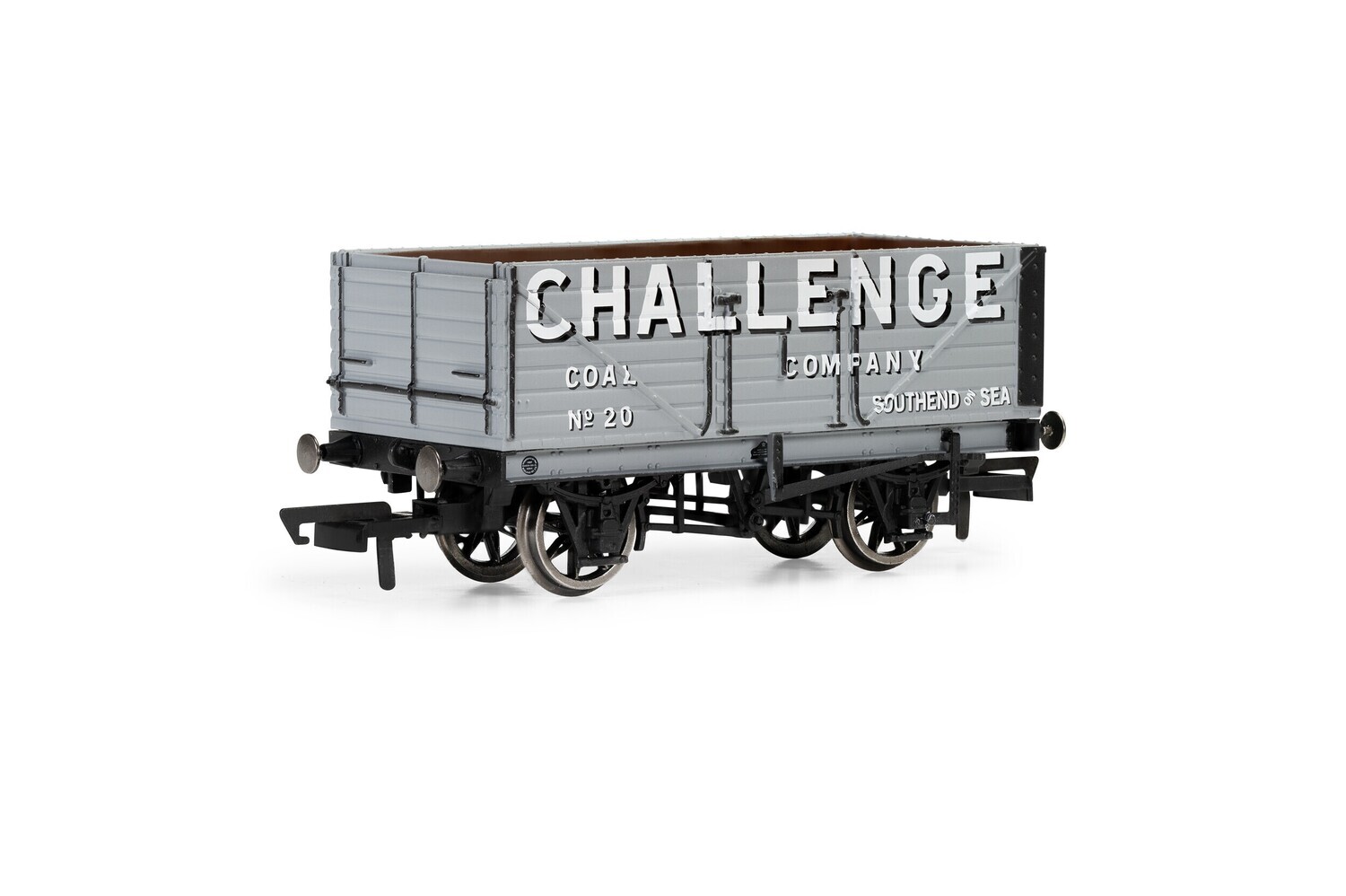 Hornby R60193 7 Plank Wagon, Challenge Coal Company - Era 3